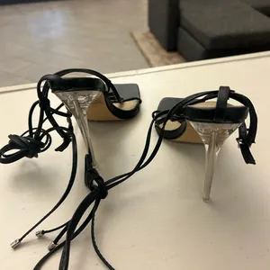EGO Black Strappy Women's Heels size 5 thumbnail 9