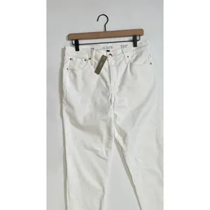 NWT!! J. CREW White Slim Jeans '03‎ 2003 Stretch Solid White High Rise Size 29 thumbnail 3