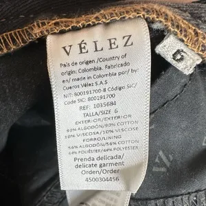 Velez Wide Leg Jeans Women’s 6 Washed Black Y2K Grunge Skater Streetwear Goth thumbnail 6