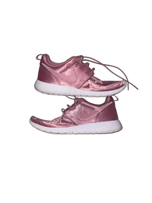 Nike Women’s Pink Satin Sneakers thumbnail 2