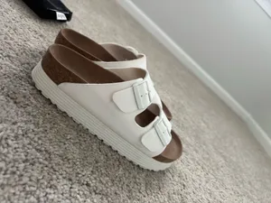White Platform Birkenstock Papillio thumbnail 5