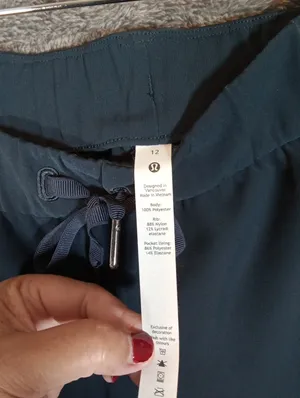 Lululemon On The Fly Womens Jogger Travel Woven Luxtreme Navy Performance 12 thumbnail 4