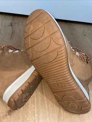 UGG Lakesider Heritage Chestnut Suede Shearling Lace-Up Ankle Boot Size 10 NWOB thumbnail 11