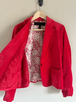 Apostrophe Womens Suit Jacket Pink Pocket Notch Lapel Buttons Lined Blazer 10 thumbnail 3
