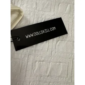 Dolls kill RUDE AWAKENING HARNESS BRA TOP Size Small Club Exx Ivory Faux Leather thumbnail 4