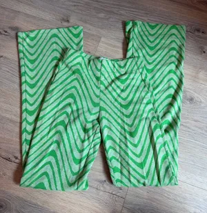 Urban Outfitters Green Flare Pants thumbnail 1
