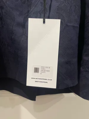 Mother of Pearl Navy Blue Camisole Top with Pearl Buttons – Adjustable Straps thumbnail 6