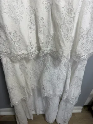 Premier White Lace Maxi Dress with Ruffle Sleeves thumbnail 3