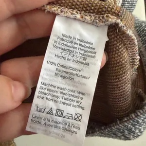 MADEWELL | Texture and Thread | Nubby Knit Striped Button down Boho Top | Medium thumbnail 4