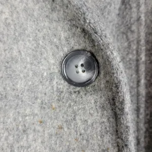 Herman Kay Womens Coat 14 Gray Wool Blend Button Front Lined Overcoat‎ Jacket thumbnail 3
