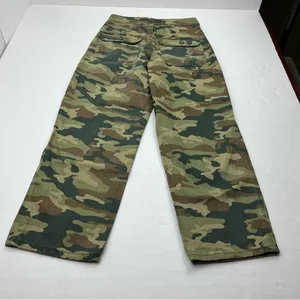 We The Free Free People Remy Camouflage Crop Jeans 25 High Rise Green‎ Camo Pants Denim NEW thumbnail 15