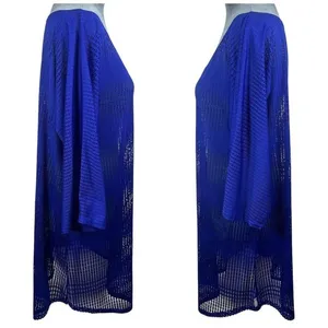 O'Neill Mesh Swim Cover-Up Tunic Women M/L Royal Blue 3/4 Sleeves Beachy‎ Summer thumbnail 8