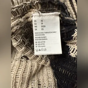 American‎ Eagle Outfitters Sweater Sz XS Hooded Aztec Brown Tan Pullover Knitted thumbnail 9