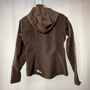 Stoic Nikwax Hooded Full Zip Jacket in Brown Blue Size‎ Small thumbnail 6
