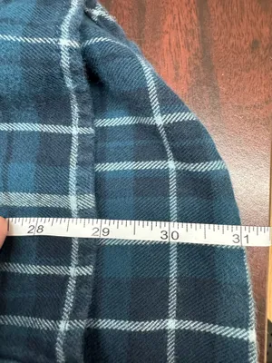 Carhartt Relaxed Fit Mens Blue Plaid Trumbull Button Down Shirt Size Large thumbnail 7