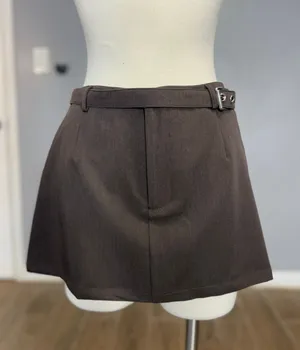 Princess Polly Miku Mini Skirt, Brown US 6 thumbnail 1