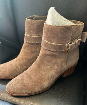 Kate Spade New York "Taley." Suede Ankle Boot. thumbnail 1