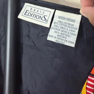 Basic Editions Vintage Halloween Vest Black Cats Ghosts Pumpkins‎ Womens Medium thumbnail 3