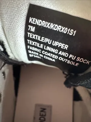 Steve Madden Womens 7 Kendrix Athletic Jogger Casual Sneakers Shoes black white thumbnail 10