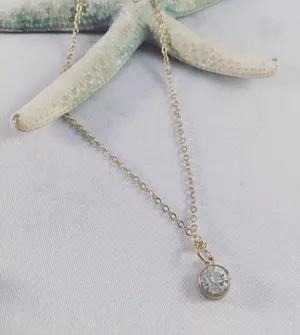 Joe Boxer PENDANT Necklace Gold & Glass Post Earring Set thumbnail 3