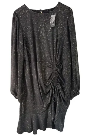 Torrid Party Dress Sparkle Ruched Long Sleeve Plus‎ Size 2 / 2X thumbnail 1