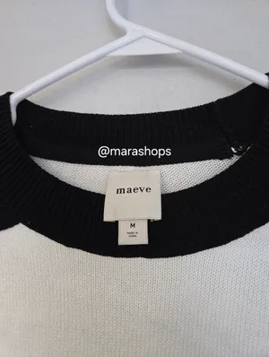 Maeve Dolman Sleeve Crew Neck Color Blocked Sweater thumbnail 6