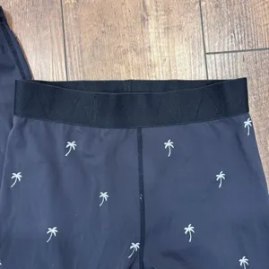 Alala Base Tight Leggings Palm Tree Print Embroidered Stretch Black Size XS thumbnail 4
