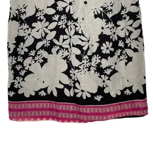 The Limited Dress Size Small Tan Black Floral Pink Bottom SS‎ Womens Silk Blend thumbnail 3