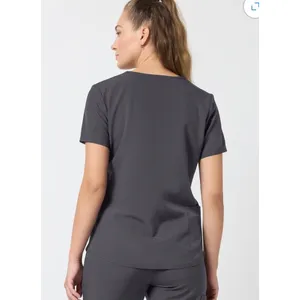 Scrubstar Premium Scrubwear V-Neck Top Pewter Gray Size Medium thumbnail 2