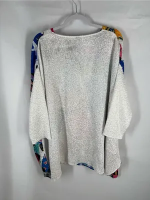 Berek Size 3 Crinkle Puppy Dog Print Tunic Top Dolman Sleeve Asymmetrical Hem thumbnail 9