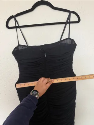House of CB - FORNARINA Black Organza Mesh Maxi Dress - Size L NWOT thumbnail 11