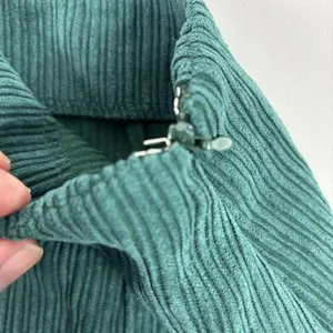 Altar'd State Skirt Womens L Green Corduroy Pencil Short Slit Zip Stretch‎ thumbnail 4