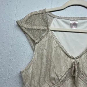No Boundaries Girls Babydoll Lace Top Womens XS Fairy Grunge Boho Y2K Dainty thumbnail 3