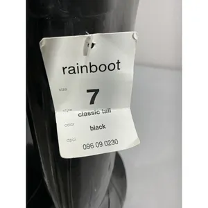 Womans Target Black Size 7 Tall Rubber Rain Boots NWT thumbnail 7
