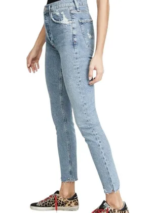 Agolde Nico High Rise Distressed Skinny Ankle Jeans Women’s size 31 thumbnail 2