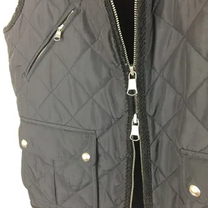 Ralph Lauren Black Quilted Zip Up Sleeveless Utility Vest M thumbnail 6