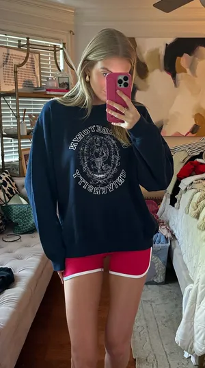 Navy Georgetown University vintage sweatshirt thumbnail 1