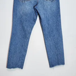 Good American Cropped Straight Leg Jeans Size 4 Good American Distressed Denim thumbnail 6