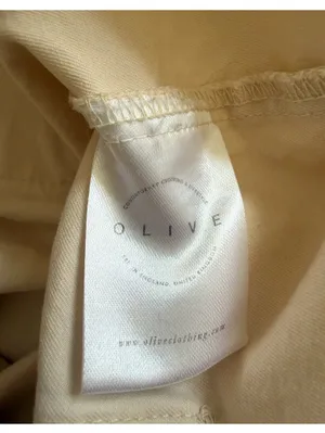 Olive Clothing UK Kyoko Cotton Dungaree Ivory Off White Overalls Small Medium thumbnail 8