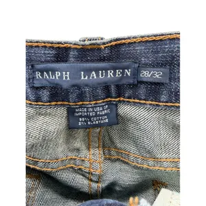 Ralph Lauren Dungarees Bootcut Jeans 28 Mid Rise Dark Wash Made in USA Y2K thumbnail 2