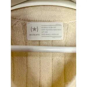 Gap Reissue Cream Alpaca Wool Polo Sweater 90s Carolyn Bessette Minimalist thumbnail 4