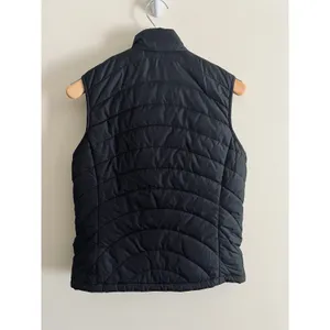 Lands End‎ Puffer Vest Womens Size Small 6-8 Full Zip Outdoor Black Pockets thumbnail 2