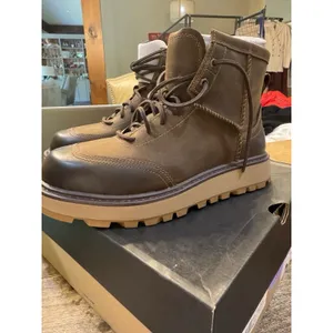 UGG Idyllwild Lace Boots Oak 1171353 Men Size 9 Brown Lace Up Leather thumbnail 4