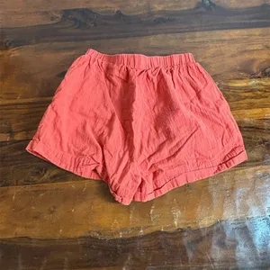 SNDYS Everyday Shorts Womens Size‎ S Coral Textured Elastic Waist Pull-On thumbnail 4