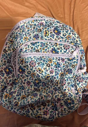 Vera Bradley XL Campus Backpack Cloud Vine Floral  thumbnail 1