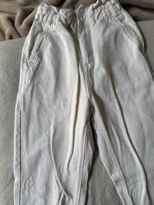 Zara white pants jogger thumbnail 1