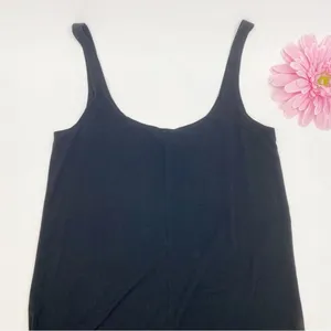 Reformation Jeans June Sleeveless Wide Leg Jumpsuit Black thumbnail 6