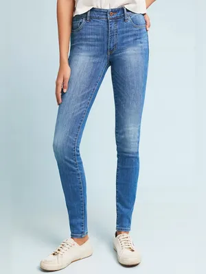 Anthropologie Pilcro & The Letterpress Mid Rise Skinny Jeans Size 26 Medium Wash thumbnail 3