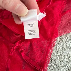 Victoria's Secret Red Sheer Mini Slip Dress Size Small thumbnail 8