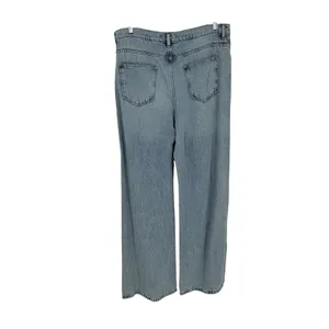 Zara Low Rise‎ Wide Leg Jeans US 6 MEX 28 Drawstring Light Wash Baggy Skater thumbnail 2